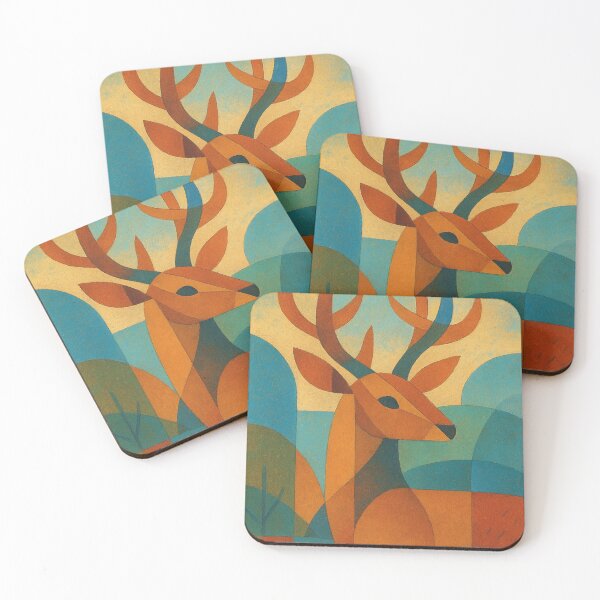 Item preview, Deer illustration – Majestic Stag in the Forest designed and sold by GalleryKauffeld.