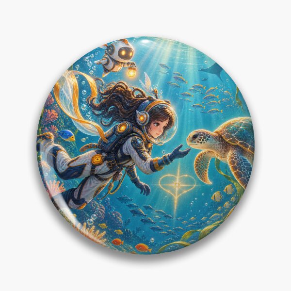 Item preview, Ocean of Kindness Sea Turtle Fantasy Art designed and sold by ADEL MASSRY (AM)©.