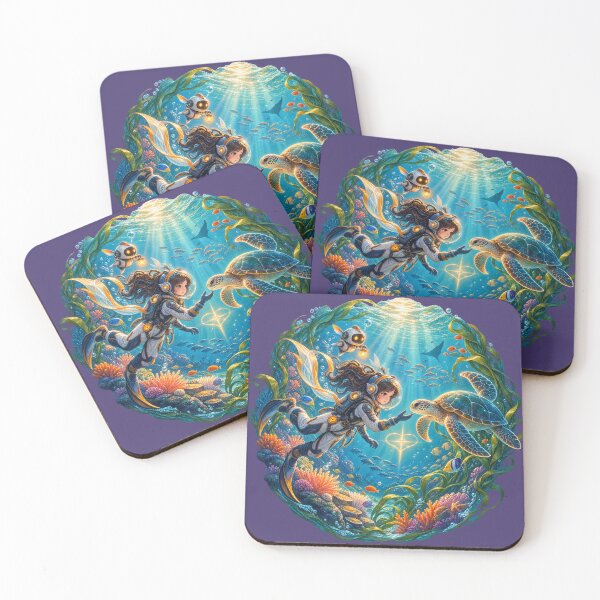 Item preview, Ocean of Kindness Sea Turtle Fantasy Art designed and sold by ADEL MASSRY (AM)©.