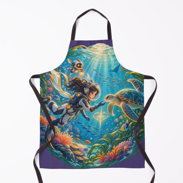 Item preview, Ocean of Kindness Sea Turtle Fantasy Art designed and sold by ADEL MASSRY (AM)©.