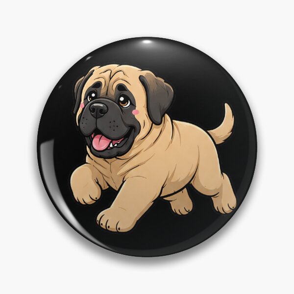 Item preview, Cute Mastiff stickers and apparel design designed and sold by rafaeltto.