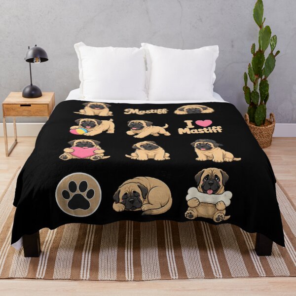 Item preview, Cute Mastiff stickers and apparel design designed and sold by rafaeltto.
