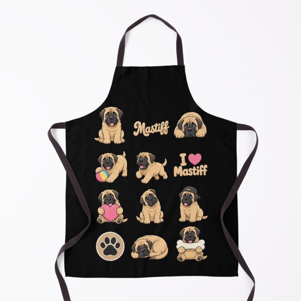 Item preview, Cute Mastiff stickers and apparel design designed and sold by rafaeltto.