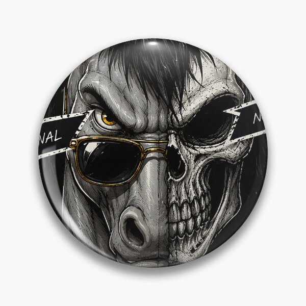 Item preview, Mighty Horse Dead Internet Skull Art designed and sold by Jenbaido.