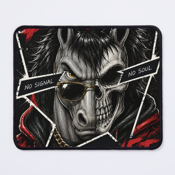 Item preview, Mighty Horse Dead Internet Skull Art designed and sold by Jenbaido.
