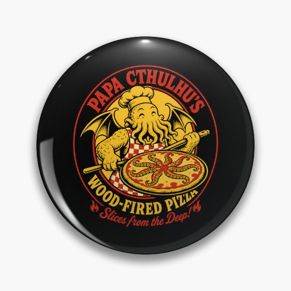 Item preview, H.P. Lovecraft Papa Cthulhu's Wood-Fired Pizza designed and sold by Fenay Designs.