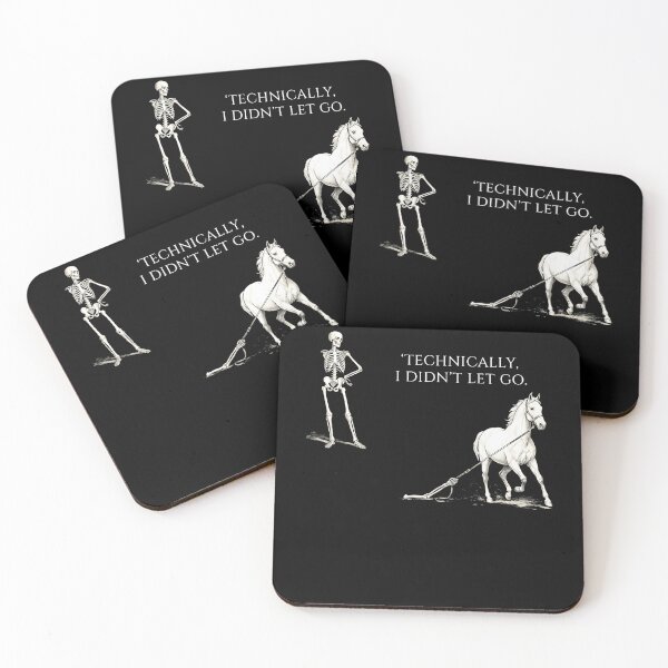 Item preview, Horse Riding Saying Equestrian Skeleton Dark Humor Vintage designed and sold by Krwasatoune.