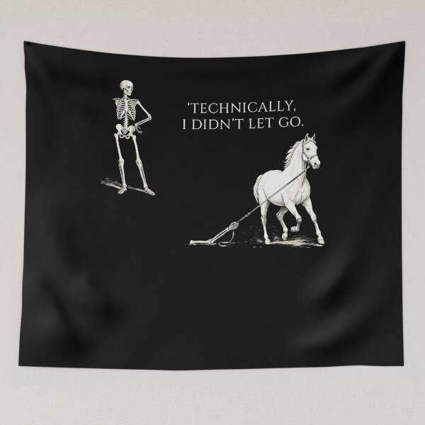 Item preview, Horse Riding Saying Equestrian Skeleton Dark Humor Vintage designed and sold by Krwasatoune.