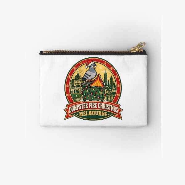 Item preview, Dumpster Fire Christmas Melbourne Shirt – Funny Pigeon Tram Holiday Design designed and sold by Globalcitytees.