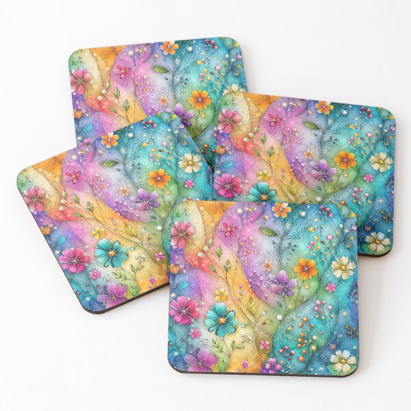 Item preview, Colorful Whimsical Floral Garden designed and sold by HiPatti.