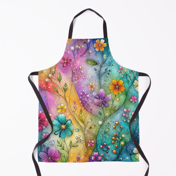 Item preview, Colorful Whimsical Floral Garden designed and sold by HiPatti.