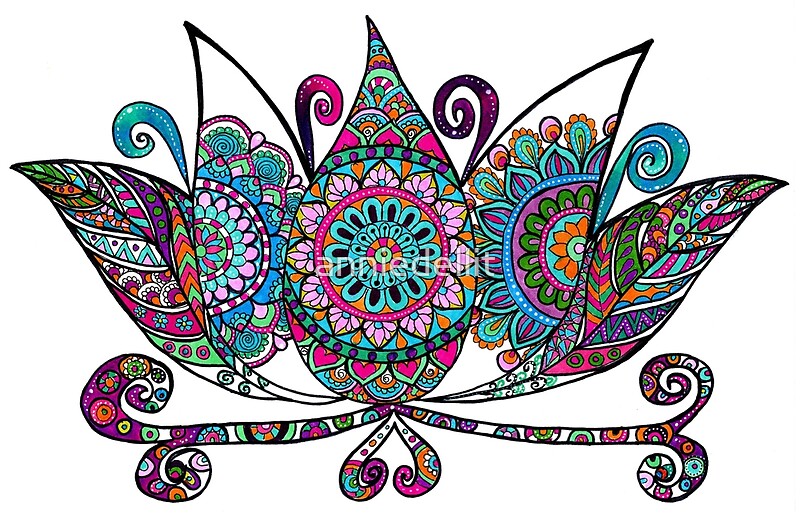 "Lotus Flower Mandala" by anniedellit | Redbubble