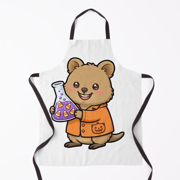 Item preview, Halloween Candy Corn Quokka Potion Scientist designed and sold by Wildlife-Walk.