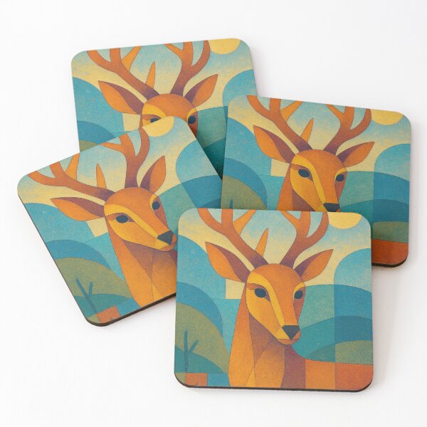 Item preview, Deer illustration – Majestic Stag in the Forest designed and sold by GalleryKauffeld.