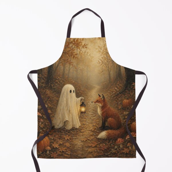 Item preview, Whimsical Sheet Ghost Red Fox Halloween Autumn Woodland designed and sold by GrinGalore.