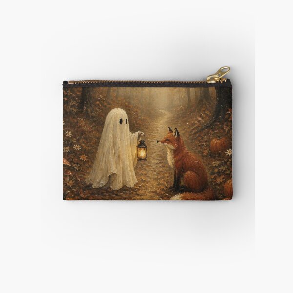 Item preview, Whimsical Sheet Ghost Red Fox Halloween Autumn Woodland designed and sold by GrinGalore.