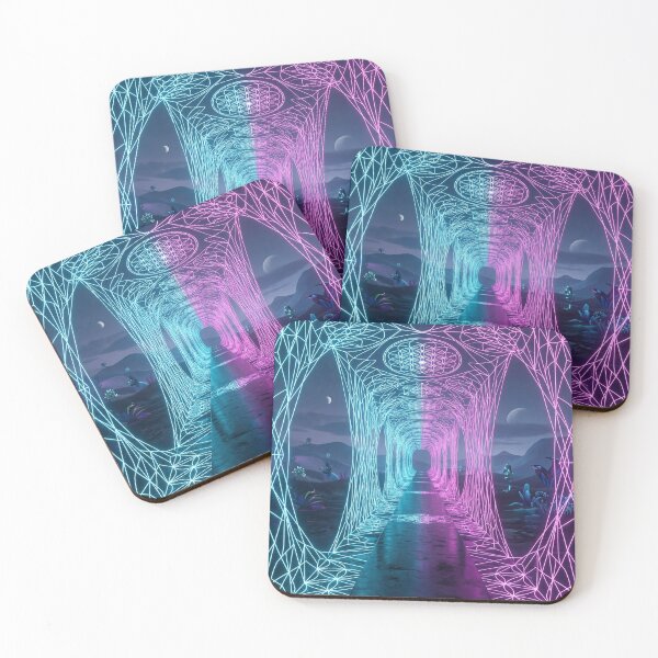 Item preview, Glowing Neon Dual Tone Sacred Geometry Corridor | Monkeybusiness designed and sold by monkeybusiness.pt.