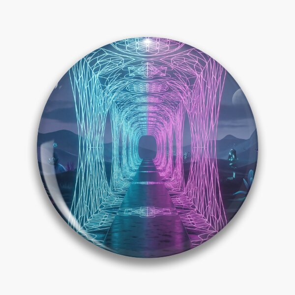 Item preview, Glowing Neon Dual Tone Sacred Geometry Corridor | Monkeybusiness designed and sold by monkeybusiness.pt.