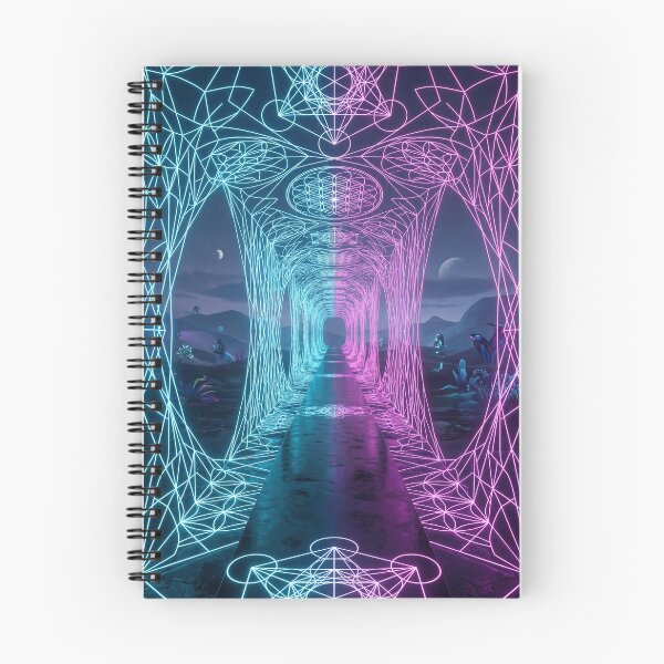 Item preview, Glowing Neon Dual Tone Sacred Geometry Corridor | Monkeybusiness designed and sold by monkeybusiness.pt.