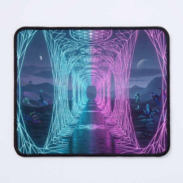 Item preview, Glowing Neon Dual Tone Sacred Geometry Corridor | Monkeybusiness designed and sold by monkeybusiness.pt.