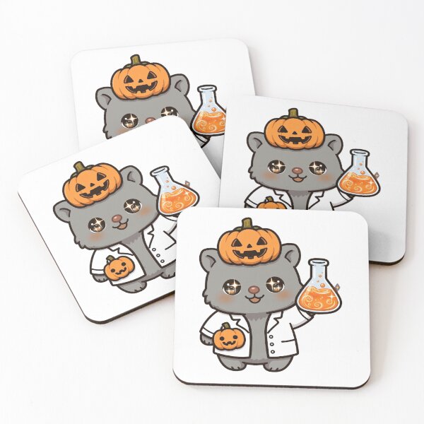 Item preview, Halloween Pumpkin Wombat Potion Scientist designed and sold by Wildlife-Walk.