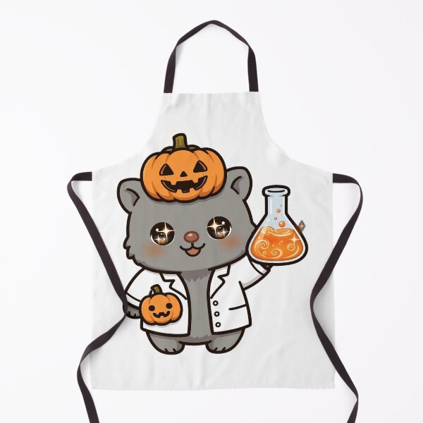 Item preview, Halloween Pumpkin Wombat Potion Scientist designed and sold by Wildlife-Walk.