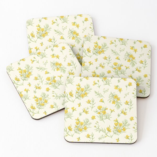 Item preview, Delicate Yellow Leschenaultia Wildflower Pattern designed and sold by Studio BC.