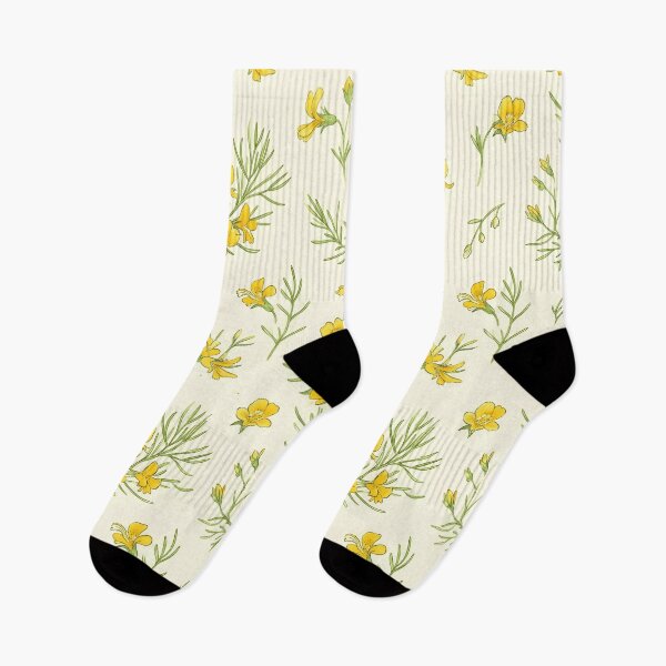 Item preview, Delicate Yellow Leschenaultia Wildflower Pattern designed and sold by Studio BC.