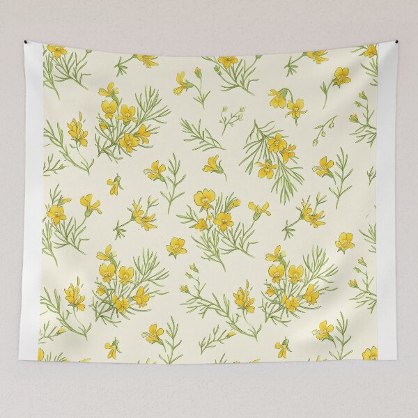 Item preview, Delicate Yellow Leschenaultia Wildflower Pattern designed and sold by Studio BC.
