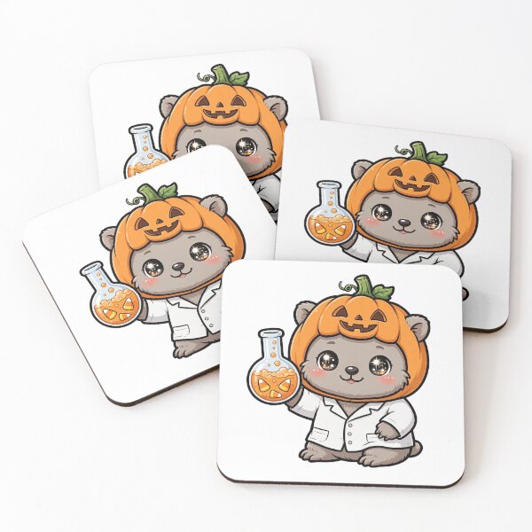 Item preview, Halloween Pumpkin Wombat Candy Scientist designed and sold by Wildlife-Walk.