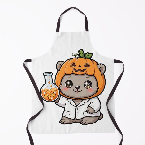 Item preview, Halloween Pumpkin Wombat Candy Scientist designed and sold by Wildlife-Walk.