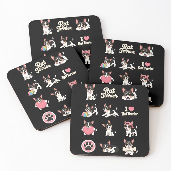 Item preview, Cute Rat Terrier stickers and apparel design designed and sold by rafaeltto.