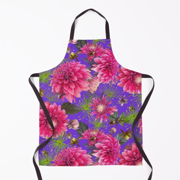 Item preview, Dahlias and Papyrus on Purple 7230d9 designed and sold by Art in My Loft.
