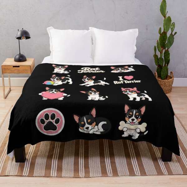 Item preview, Cute Rat Terrier stickers and apparel design designed and sold by rafaeltto.