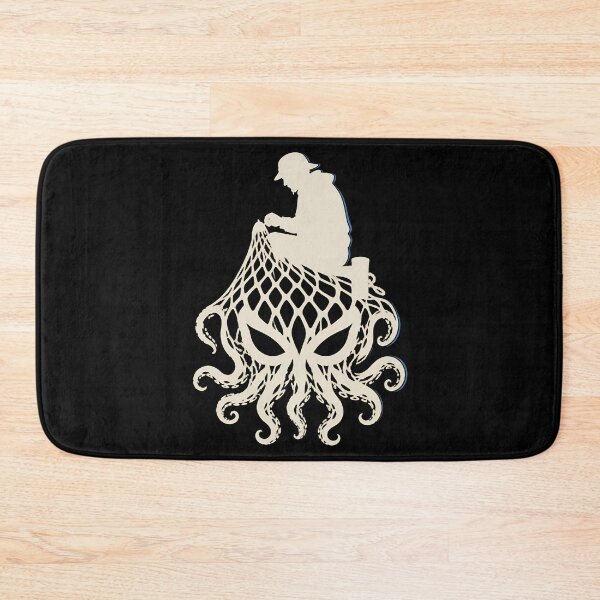 Item preview, H.P. Lovecraft Fisherman Cthulhu Net Silhouette designed and sold by Fenay Designs.