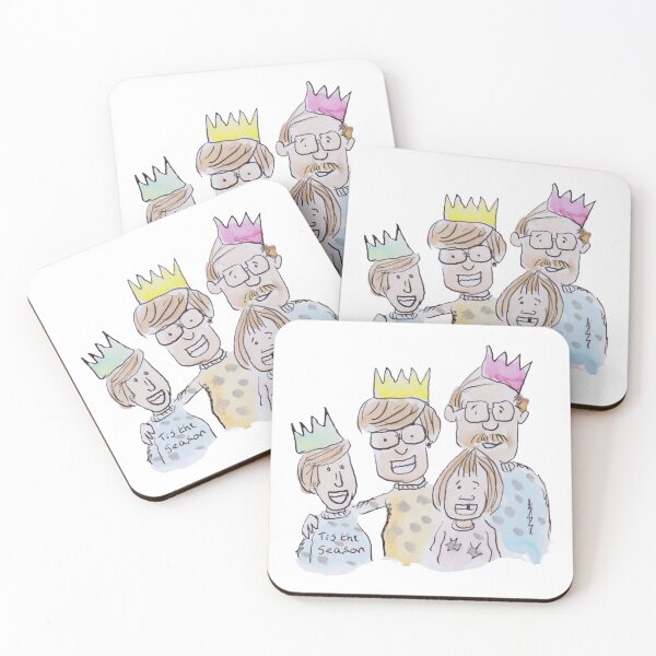 Item preview, Fun christmas family designed and sold by Inky Fingers Illustrations.