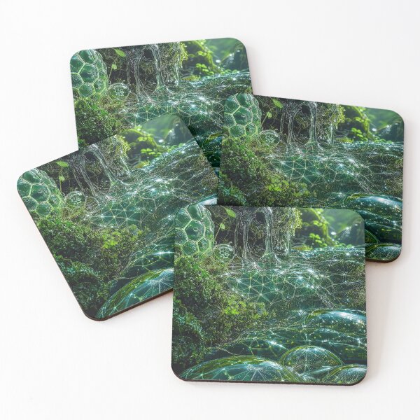 Item preview, Glowing Sacred Geometry Mossy Forest Stream Bubbles | Monkeybusiness designed and sold by monkeybusiness.pt.