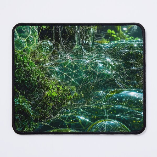 Item preview, Glowing Sacred Geometry Mossy Forest Stream Bubbles | Monkeybusiness designed and sold by monkeybusiness.pt.