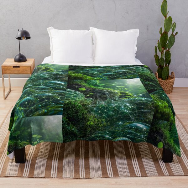 Item preview, Glowing Sacred Geometry Mossy Forest Stream Bubbles | Monkeybusiness designed and sold by monkeybusiness.pt.