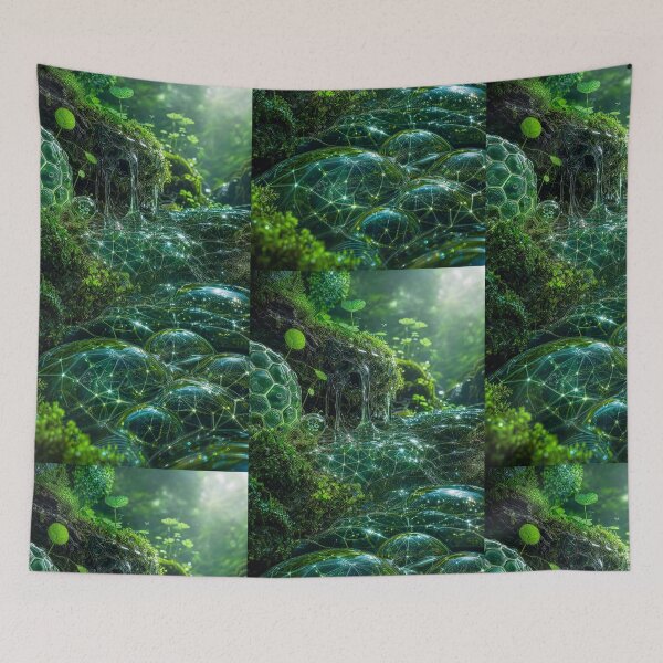 Item preview, Glowing Sacred Geometry Mossy Forest Stream Bubbles | Monkeybusiness designed and sold by monkeybusiness.pt.
