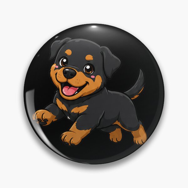 Item preview, Cute Rottweiler stickers and apparel design designed and sold by rafaeltto.
