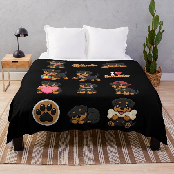 Item preview, Cute Rottweiler stickers and apparel design designed and sold by rafaeltto.
