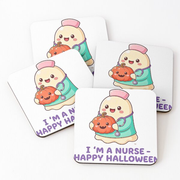 Item preview, HALLOWEEN NURSE T SHIRT -CUTE GHOST NURSE PUMPKIN TEE- I'M A NURSE HAPPY HALLOWEEN  designed and sold by EasyTake.