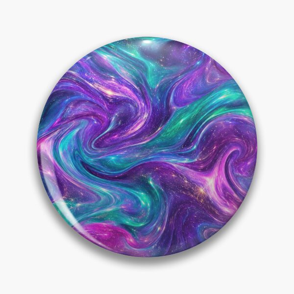 Item preview, Cosmic Galaxy Swirl – Purple Turquoise Nebula Art designed and sold by HiPatti.