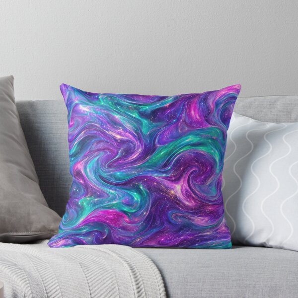 Item preview, Cosmic Galaxy Swirl – Purple Turquoise Nebula Art designed and sold by HiPatti.