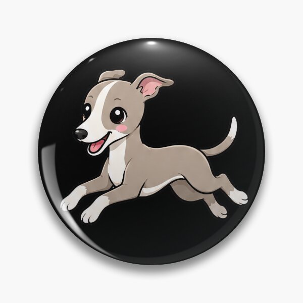 Item preview, Cute Whippet stickers and apparel design designed and sold by rafaeltto.