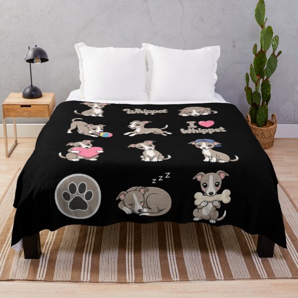 Item preview, Cute Whippet stickers and apparel design designed and sold by rafaeltto.