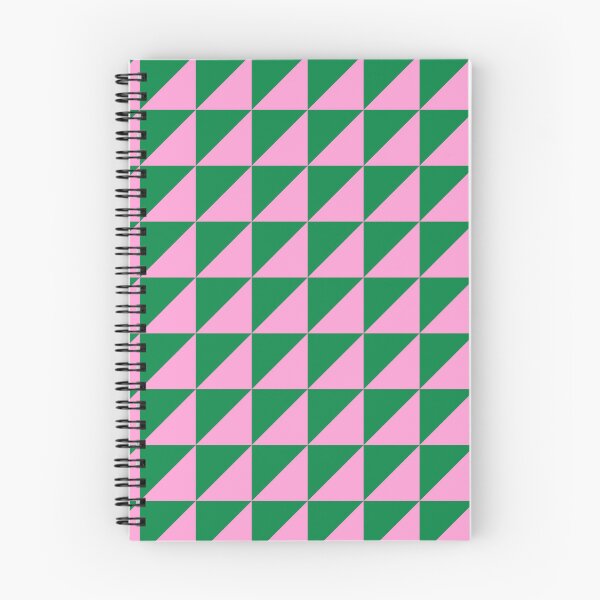 Item preview, Bright Pink and Green Geometric Pattern Grid in Triangles designed and sold by OneThreeSix.