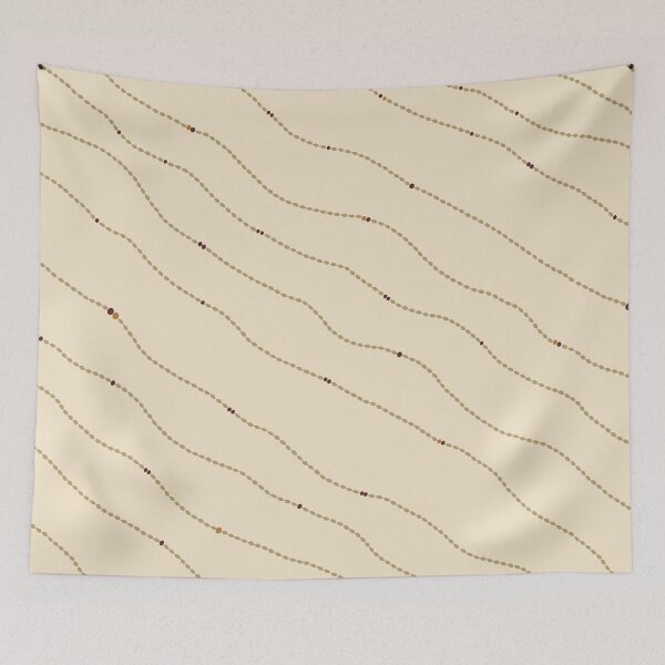 Item preview, Mali Thread Scatter – Antique Cream Minimal Thai Botanical Pattern designed and sold by NATHA PALETTE.