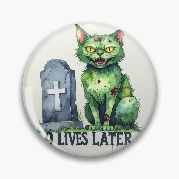 Item preview, Nine lives later, zombie cat designed and sold by LiskoDesign.